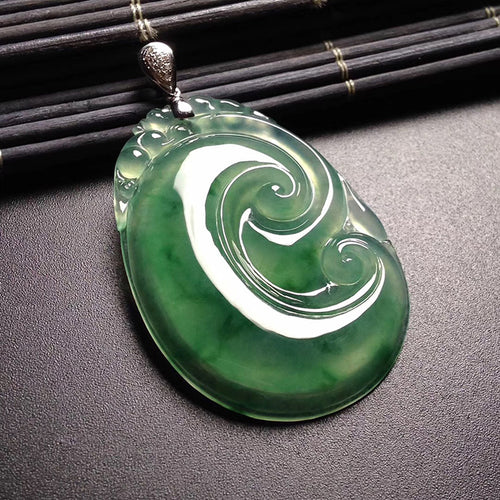 Natural Jade Pendant Jadeite Ruyi Pendant