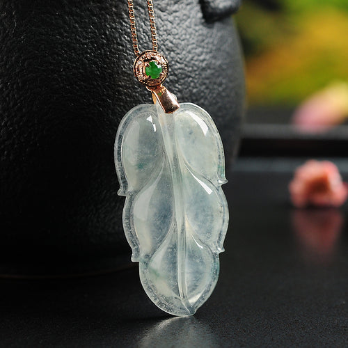 Natural Jade Pendant Jadeite Gold Pendant