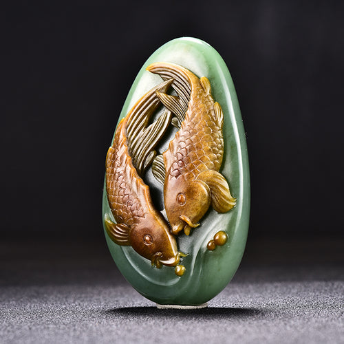 Natural jade carving Chinese Hetian nephrite collectibles