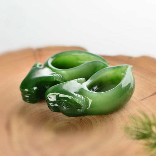 Natural jade carving nephrite collectibles Russia Siberian jade
