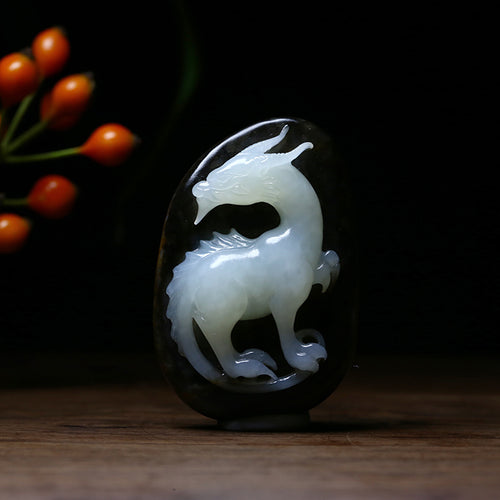 Natural jade carving Chinese Hetian nephrite collectibles