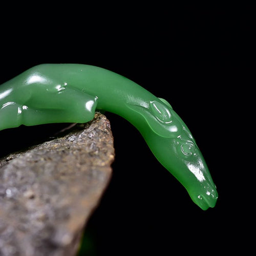 Natural jade carving nephrite collectibles Russia Siberian jade
