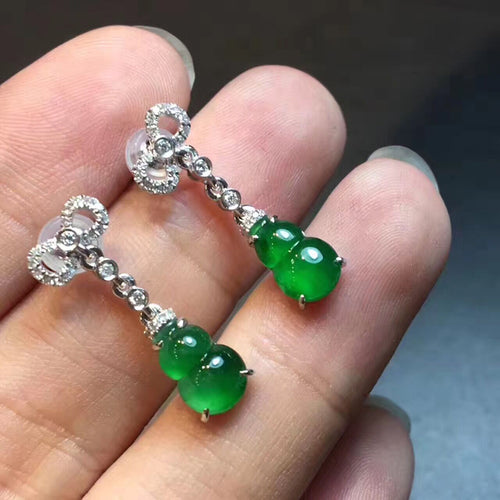 Natural Jade Earrings Jadeite Earrings