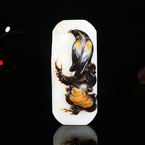 Natural jade carving Chinese Hetian nephrite collectibles