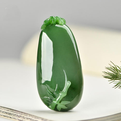 Natural jade carving nephrite collectibles Russia Siberian jade
