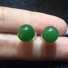 Natural Jade Earrings Nephrite Earrings