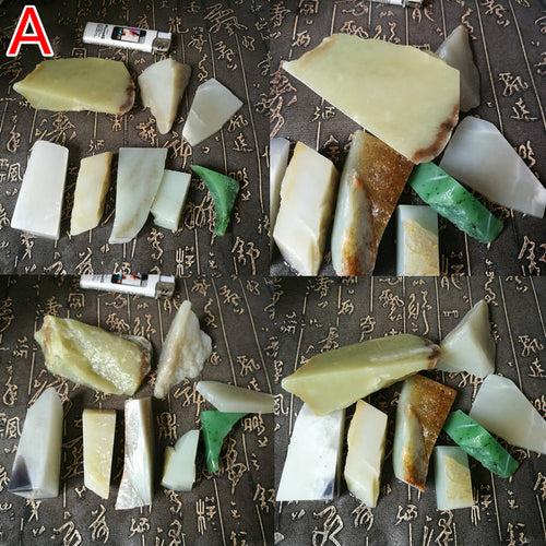 Natural jade rough nephrite raw stone Chinese Kunlun jade Siberian jade