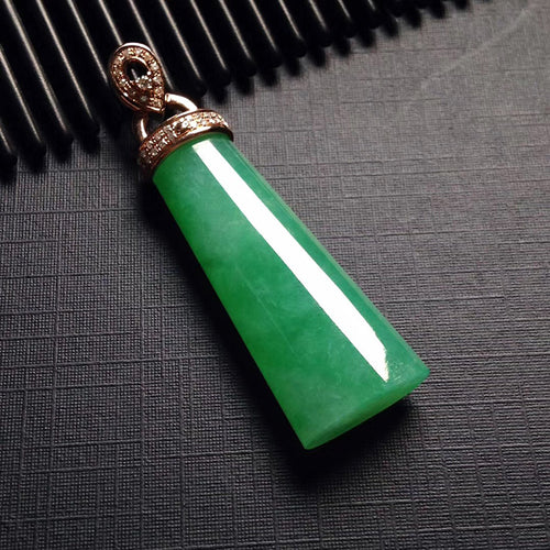 Natural Jade Pendant Jadeite Gold Pendant