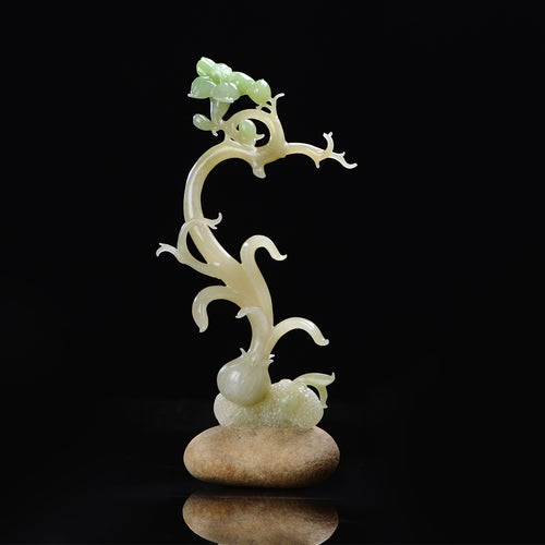 Natural jade carving nephrite collectibles Chinese Kunlun jade