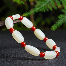 Natural jade nephrite red agate bracelet wholesale