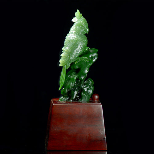 Natural jade carving nephrite collectibles Russia Siberian jade