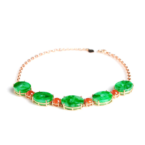 Natural jade bracelet jadeite gold bracelet