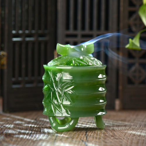 Natural jade carving Siberian nephrite jade collectibles