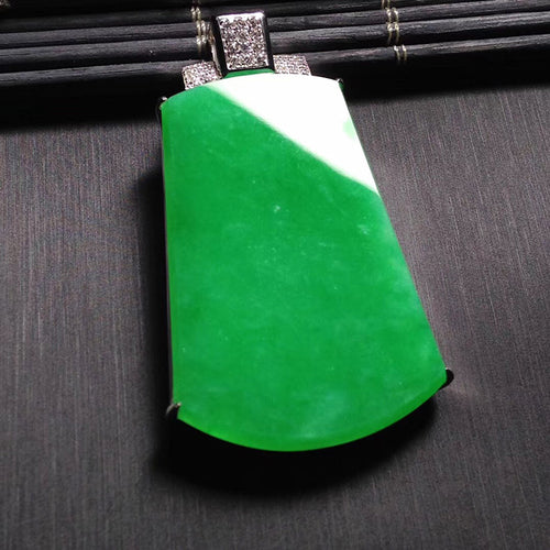 Natural Jade Pendant Jadeite Gold Pendant