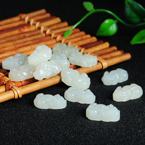 Natural Jade Beads Nephrite Pixiu Bead