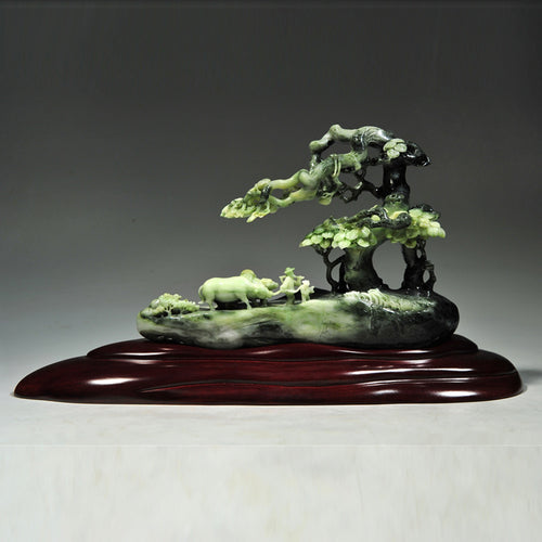 Natural jade carving Chinese Dushan jade collectibles