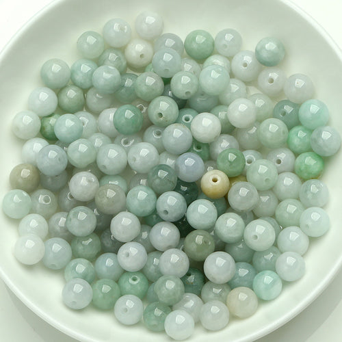 Diameter 3mm-3.5mm Natural Jade Beads Jadeite Mixed Colors Bead