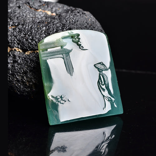 Natural jade jadeite carving collectibles homecoming