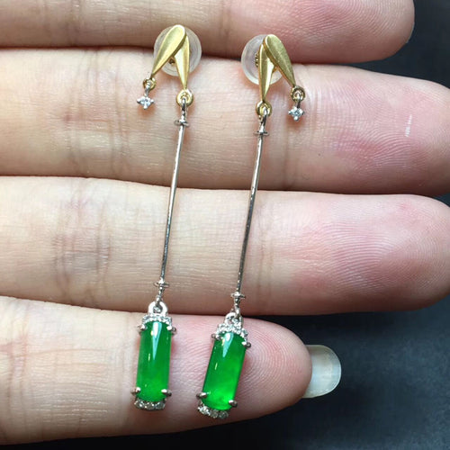 Natural Jade Earrings Jadeite Earrings