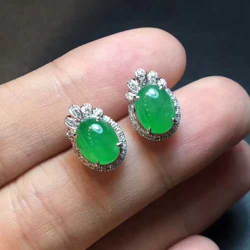 Natural Jade Earrings Jadeite Earrings