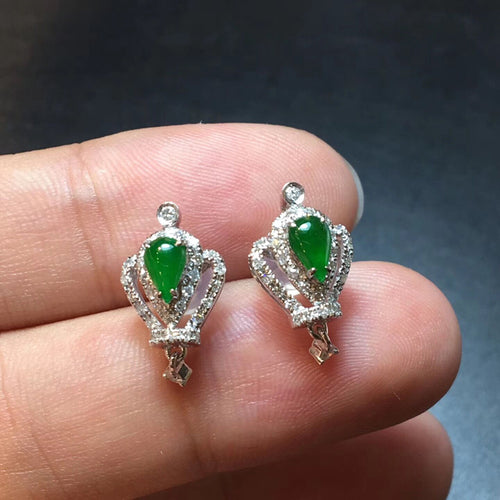 Natural Jade Earrings Jadeite Earrings
