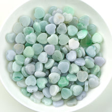 Natural jade jadeite beads heart-shaped mixed colors wholesale