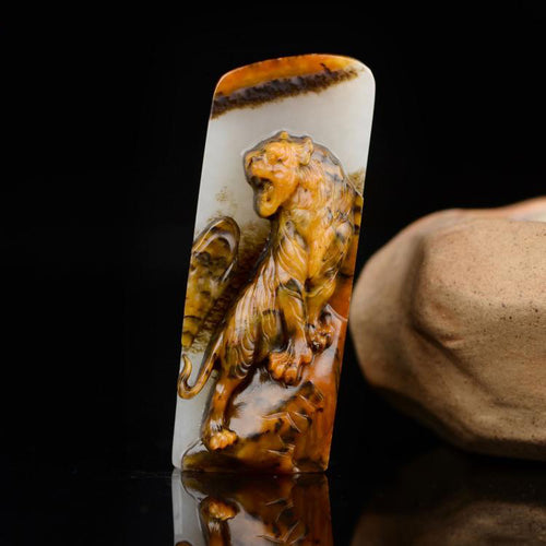 Natural jade carving Chinese Hetian nephrite collectibles