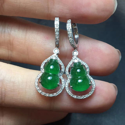 Natural Jade Earrings Jadeite Earrings