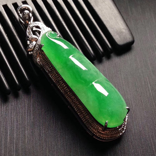 Natural Jade Pendant Jadeite Gold Pendant