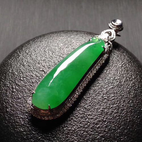 Natural Jade Pendant Jadeite Gold Pendant