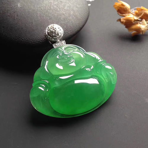 Natural Jade Pendant Jadeite Buddha Pendant