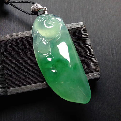 Natural Jade Pendant Jadeite Buddha Pendant
