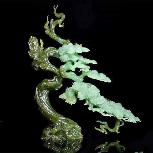 Natural jade carving Chinese Kunlun nephrite jade collectibles