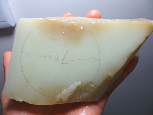 Natural jade rough nephrite raw stone Chinese Kunlun jade