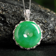 Natural jade pendant jadeite gold pendant necklace