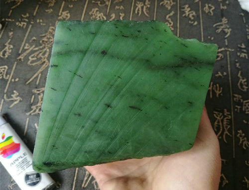 Natural jade rough nephrite raw stone Russia Siberian jade
