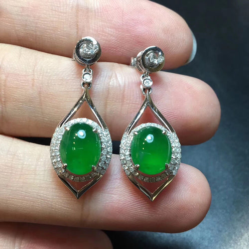 Natural Jade Earrings Jadeite Earrings