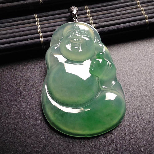 Natural Jade Pendant Jadeite Buddha Pendant