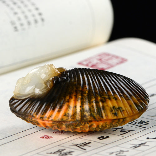 Natural jade carving nephrite collectibles Chinese Hetian jade