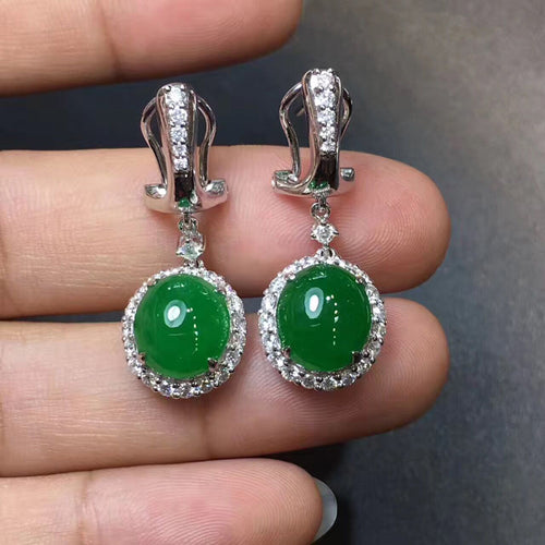 Natural Jade Earrings Jadeite Earrings