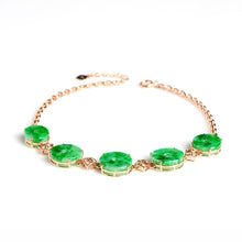 Natural jade bracelet jadeite gold bracelet