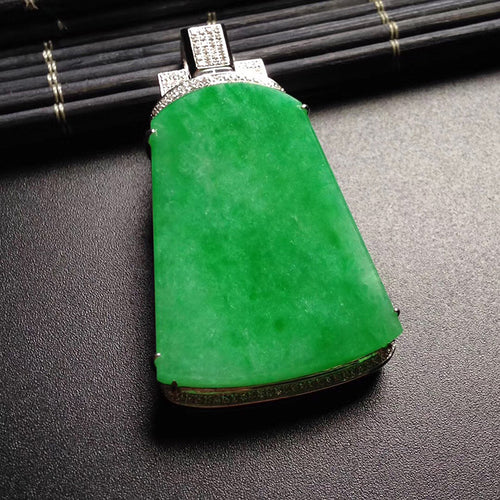 Natural Jade Pendant Jadeite Gold Pendant