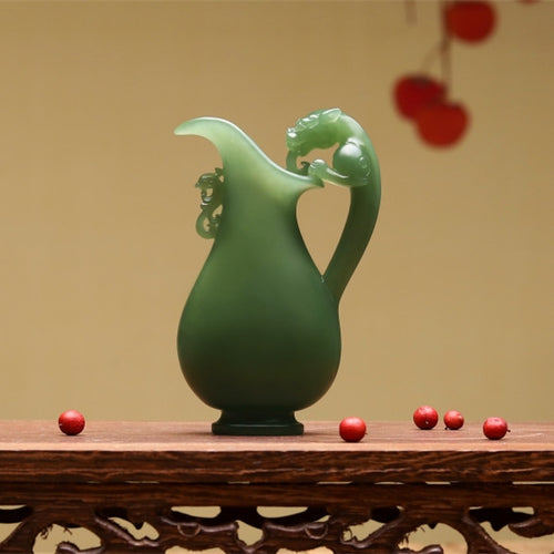 Natural jade carving Chinese Kunlun nephrite jade collectibles
