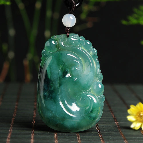 Natural jade pendant Ruyi jadeite jade pendant necklace