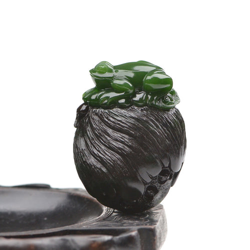 Natural jade carving nephrite collectibles Russia Siberian jade