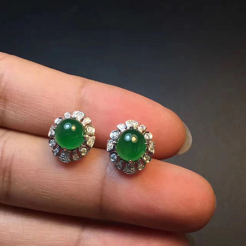 Natural Jade Earrings Jadeite Earrings