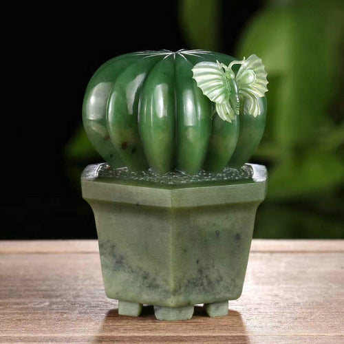 Natural jade carving nephrite collectibles Russia Siberian jade