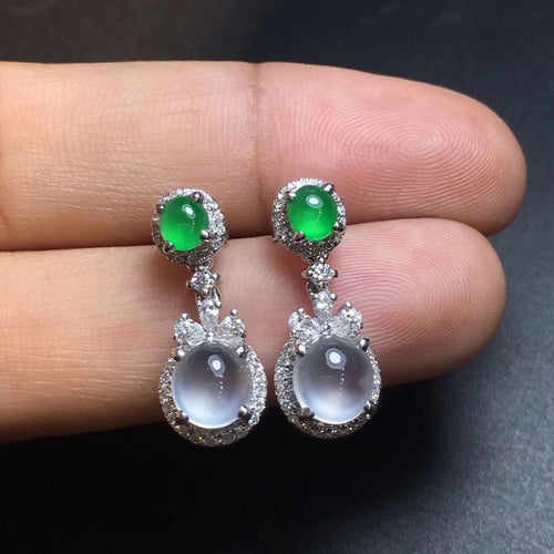 Natural Jade Earrings Jadeite Earrings