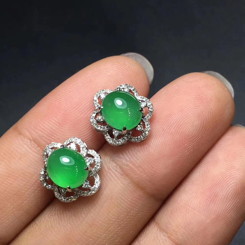 Natural Jade Earrings Jadeite Earrings