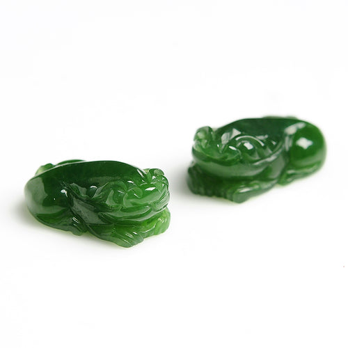 Natural Jade Beads Nephrite Pixiu Bead